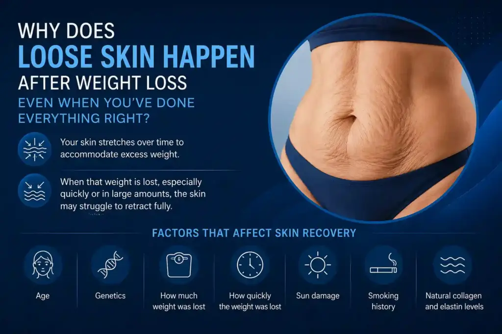 Why Does Loose Skin Happen After Weight Loss Even When You’ve Done Everything Right Colchester?